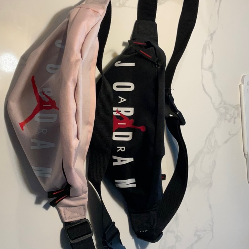 Jordan Black and Pink Belt Bags